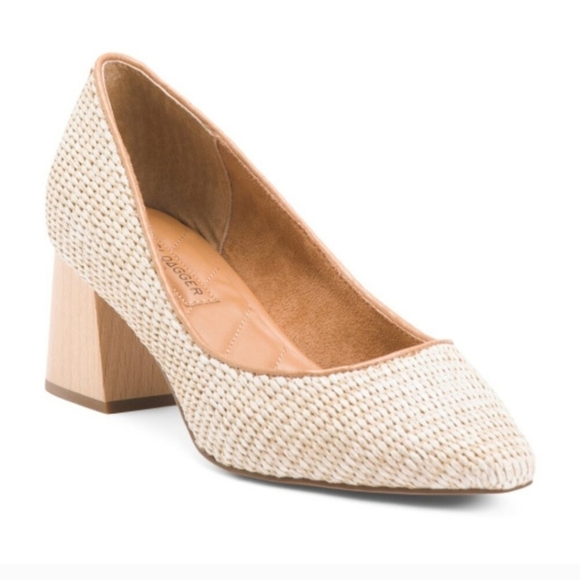 🔹️KELSI DAGGER🔹️ Block Heel Pumps in natural Color for women - Picture 2 of 6